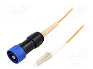 Fiber patch cord; PIN: 1; multi mode simplex (MM); bayonet; 25m BULGIN