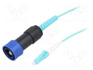 Fiber patch cord; PIN: 1; multi mode simplex (MM); bayonet; 25m BULGIN