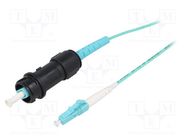 Fiber patch cord; PIN: 1; multi mode simplex (MM); bayonet; 10m BULGIN