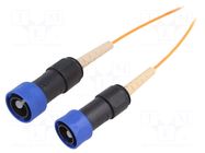 Fiber patch cord; PIN: 1; multi mode simplex (MM); bayonet; 25m BULGIN