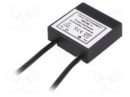 Touch switch; 44x44x14mm; Colour: black; IP40; Leads: lead x2 Nord Elektronik Plus