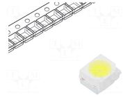 LED; white cold; SMD; 3528,PLCC2; 3500÷5300mcd; 5300-6550K; 70 REFOND