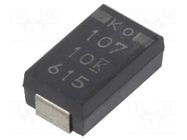 Capacitor: tantalum-polymer; low ESR; 100uF; 10VDC; 100uA; V; 2917 KEMET
