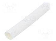 Heat shrink sleeve; thin walled; 3: 1; 6mm; L: 30m; white; -55÷135°C 