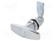 Lock; without cylinder; zinc and aluminium alloy; 30mm; chromium RST ROZTOCZE