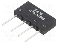 Bridge rectifier: single-phase; Urmax: 160V; If: 7A; Ifsm: 150A DIOTEC SEMICONDUCTOR