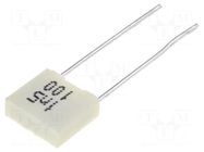 Capacitor: polyester; 1.5nF; 63VAC; 100VDC; 5mm; ±10%; R82; THT; tape KEMET