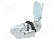 Lock; without cylinder; zinc and aluminium alloy; 30mm; chromium RST ROZTOCZE