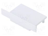 Cap for LED profiles; white; 2pcs; ABS; VARIO30-07 TOPMET