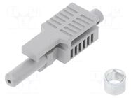 Connector: fiber optic; plug; HFBR-4503,simplex; crimped LAPP