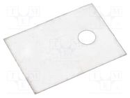 Heat transfer pad: mica; TO220; 1.2K/W; L: 18mm; W: 13mm; Thk: 0.1mm 