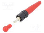 Connector: fiber optic; plug; ST(BFOC); for cable; crimped LAPP