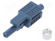 Connector: fiber optic; plug; HFBR-4513,simplex; for cable LAPP