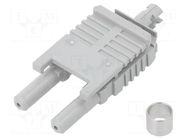 Connector: fiber optic; plug; duplex,HFBR-4516; crimped LAPP