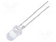 LED; 5mm; white cold; 30000÷40000(typ)-50000mcd; 15°; 3÷4.2VDC OPTOSUPPLY