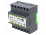 Transformer: mains; 63VA; 230VAC; 24V; Leads: terminal block; IP30 BREVE TUFVASSONS