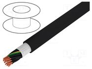 Wire; HELULIGHT®; 18G1.5mm2; round; stranded; Cu; PVC; black HELUKABEL