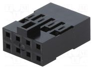 Connector: wire-board; plug; female; Mini-PV™; 2.54mm; PIN: 8; black AMPHENOL COMMUNICATIONS SOLUTIONS