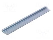 DIN rail; zinc-plated steel; L: 1m; TS35; Profile ht: 7.5mm Profilati Lonatesi