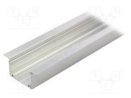 Profiles for LED modules; natural; L: 1m; PHIL; aluminium 