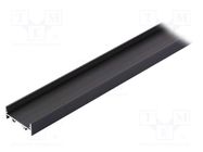 Profiles for LED modules; black; L: 1m; VARIO30-01; aluminium TOPMET