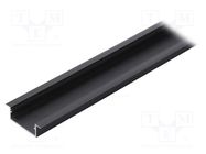 Profiles for LED modules; black; L: 1m; VARIO30-06; aluminium TOPMET