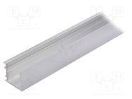 Profiles for LED modules; natural; L: 1m; VARIO30-03; aluminium TOPMET