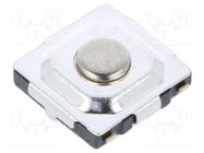 Microswitch TACT; Pos: 2; 0.05A/12VDC; SMT; none; 5.2x5.2mm; 1.5mm JIANFU