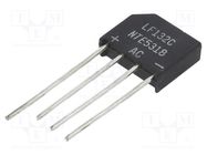 Bridge rectifier: single-phase; Urmax: 200V; If: 4A; Ifsm: 200A NTE Electronics