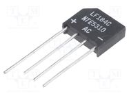 Bridge rectifier: single-phase; Urmax: 600V; If: 4A; Ifsm: 150A NTE Electronics