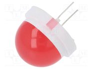 LED; 20mm; red; 900÷7000mcd; 120°; Front: convex; 30÷33V POLAM-ELTA