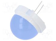 LED; 20mm; blue; blinking; 550÷750mcd; 120°; 6÷15V; 20mA 