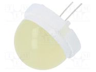 LED; 20mm; yellow; 650÷3000mcd; 120°; Front: convex; 5.8÷6.7V POLAM-ELTA