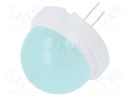 LED; 20mm; green; 650÷2800mcd; 120°; Front: convex; 5.6÷6.5V POLAM-ELTA