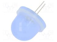 LED; 16mm; blue; 600÷2500mcd; Front: convex; 10.5÷11V; No.of term: 2 POLAM-ELTA