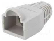 RJ45 plug boot; 6.5mm; grey LOGILINK