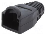 RJ45 plug boot; 6.5mm; black LOGILINK