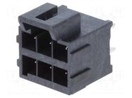 Connector: wire-board; socket; male; Ultra-Fit; PIN: 6; straight MOLEX