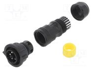 Connector: circular; plug; for cable; PIN: 5; male; with contacts AMPHENOL LTW