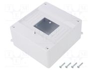 Enclosure: for modular components; IP20; white; No.of mod: 6; 400V ELEKTRO-PLAST NASIELSK