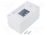 Enclosure: for modular components; IP20; white; No.of mod: 3; 400V ELEKTRO-PLAST NASIELSK