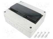 Enclosure: for modular components; IP65; light grey; 400V; IK08 ELEKTRO-PLAST NASIELSK