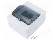 Enclosure: for modular components; IP20; white; No.of mod: 5; 400V ELEKTRO-PLAST NASIELSK