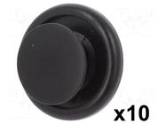 Rivet; 10pcs; Citroën,Lexus,Peugeot,Toyota; L: 8mm; polyamide ROMIX