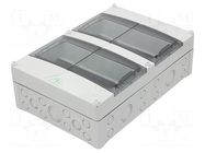 Enclosure: for modular components; IP55; grey; No.of mod: 24 SPELSBERG