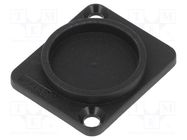 Protection cap; countersunk screw hole; black; plastic; D: 3mm CLIFF