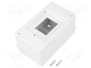 Enclosure: for modular components; IP20; white; No.of mod: 3; 400V ELEKTRO-PLAST NASIELSK