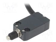 Limit switch; pin plunger Ø7mm with dust protection cap; 10A 