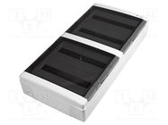 Enclosure: for modular components; IP65; light grey; ABS; 400V 