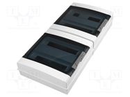 Enclosure: for modular components; IP65; light grey; ABS; 400V 